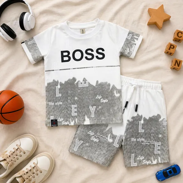 LIFE_STYLE_TRENDY__BOSS__PRINT_BOYS_T-SHIRT_&_SHORTS_SET___PREMIUM_STREET_STYLE_COLLECTION