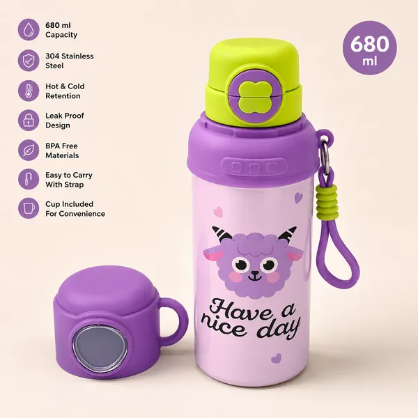 Cute_Cartoon_Lamb_Kids_Water_Bottle_with_Silicone_Cover_&_Strap_|_Leakproof_School_Water_Bottle_for_Boys_&_Girls
