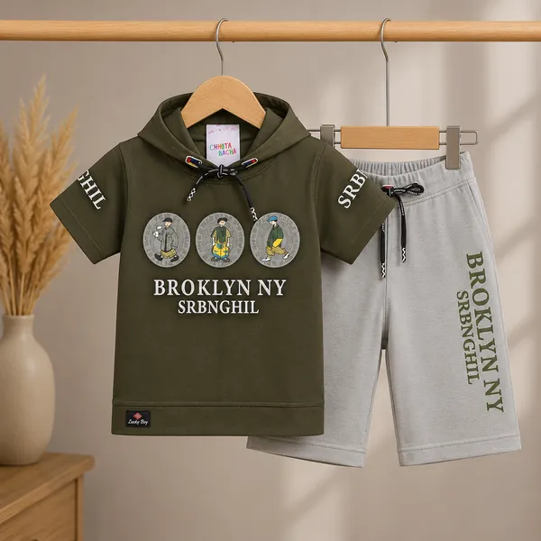 LUCKY_BOY_TRENDY_HOODED_KIDS_T-SHIRT_&_SHORTS_SET