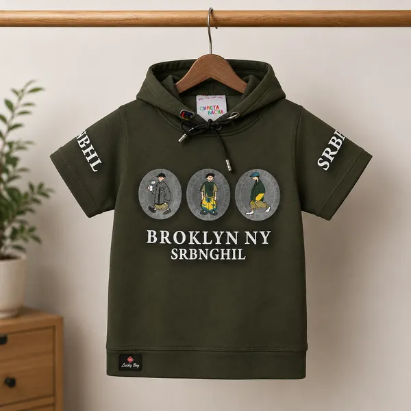 LUCKY_BOY_TRENDY_HOODED_KIDS_T-SHIRT_&_SHORTS_SET