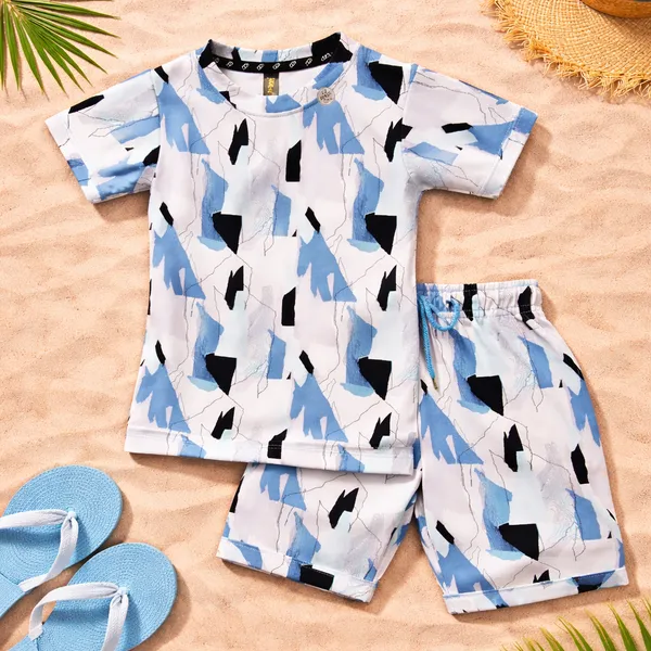 DOLPHIN_TRENDY_PRINTED_KIDS_CO-ORD_SET_(T-SHIRT_&_SHORTS_COMBO)_�_ABSTRACT_SUMMER_COLLECTION