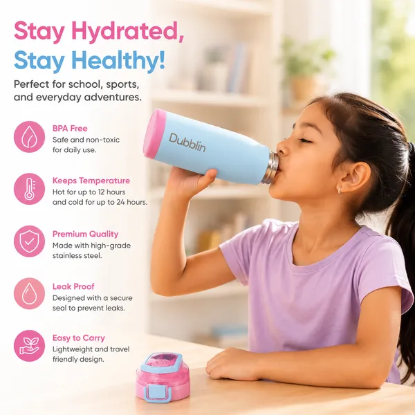Dubblin_Kids_PopLock_Stainless_Steel_Water_Bottle_Collection
