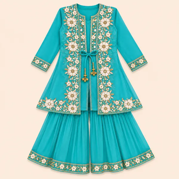 Girls_Embroidered_3_Piece_Ethnic_Garara_Set_|_Premium_Floral_Embroidery_Traditional_Festive_Wear_with_Matching_Dupatta