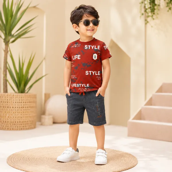 LIFE_STYLE_TRENDY_GRAPHIC_PRINT_BOYS_T-SHIRT_&_DENIM_SHORTS_SET___URBAN_STYLE_COLLECTION