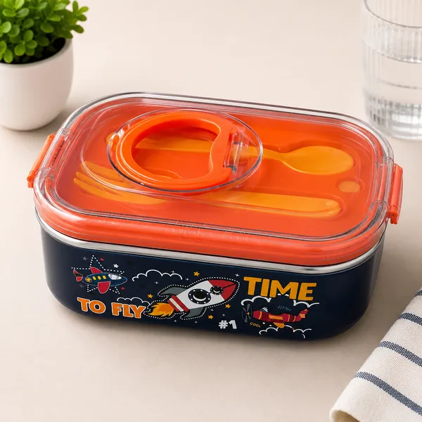 304_Stainless_Steel_Kids_Lunch_Box_with_Spoon,_Fork_&_Snack_Container