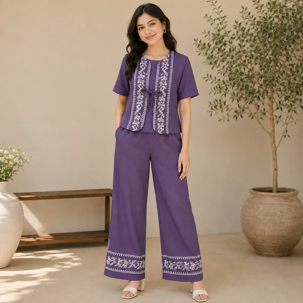 Rich_Rang_Girls_Embroidered_Tie-Up_Co-Ord_Set_with_Palazzo_Pants
