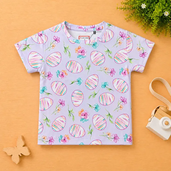 AURA_MODA_CUTE_PRINTED_GIRLS_T-SHIRT_&_SHORTS_SET_SUMMER_COMFORT_COLLECTION