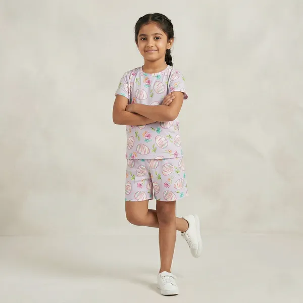 AURA_MODA_CUTE_PRINTED_GIRLS_T-SHIRT_&_SHORTS_SET_SUMMER_COMFORT_COLLECTION