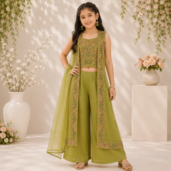 Girls_Embroidered_4_Piece_Ethnic_Plazo_Set_|_Embroidered_Crop_Top,_Jacket,_Flared_Plazo_&_Net_Dupatta_|_Festive_&_Party_Wear