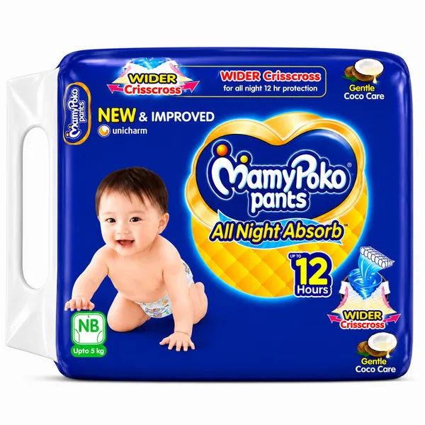 MamyPoko_Pants_All_Night_Absorb_Baby_Diapers,_Newborn_Premium_(NB)