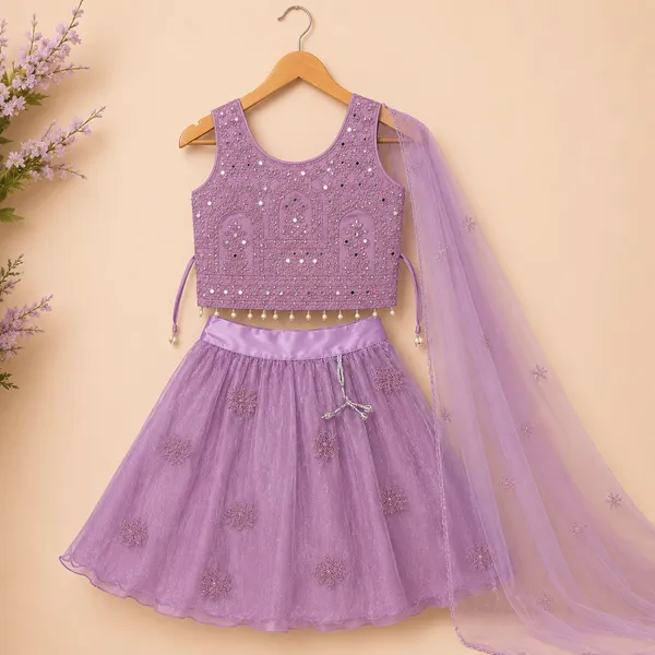 Girls_Embroidered_Mirror_Work_Lehenga_Choli_with_Net_Dupatta