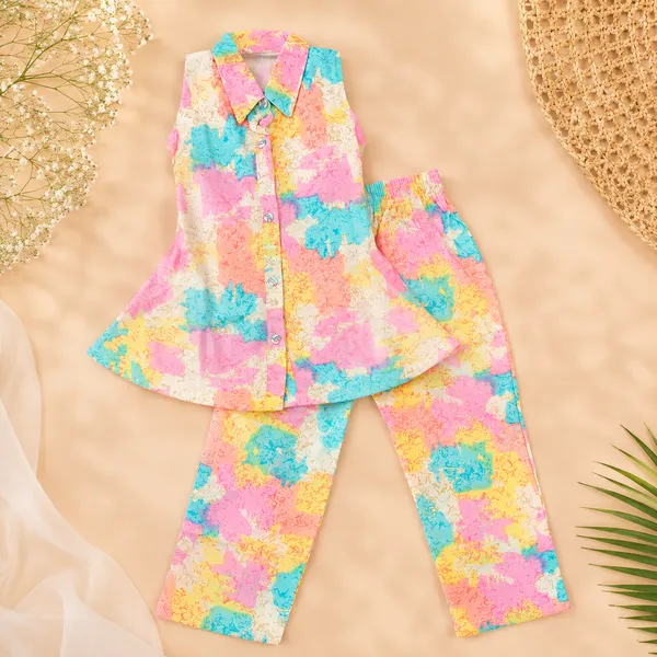 Girls_Pastel_Splash_Sleeveless_Co-Ord_Set