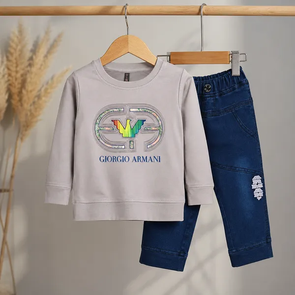 VINEE_PINK_GA_STYLE_SWEATSHIRT_&_BLUE_DENIM_JOGGER_SET