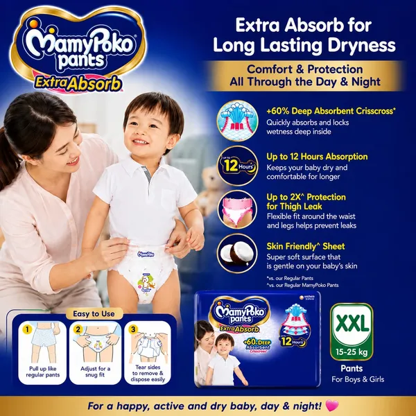 MamyPoko_Pants_Extra_Absorb_Baby_Diapers,_XXL_(15-25_kg)_|_Up_to_12_Hours_Absorption_Protection