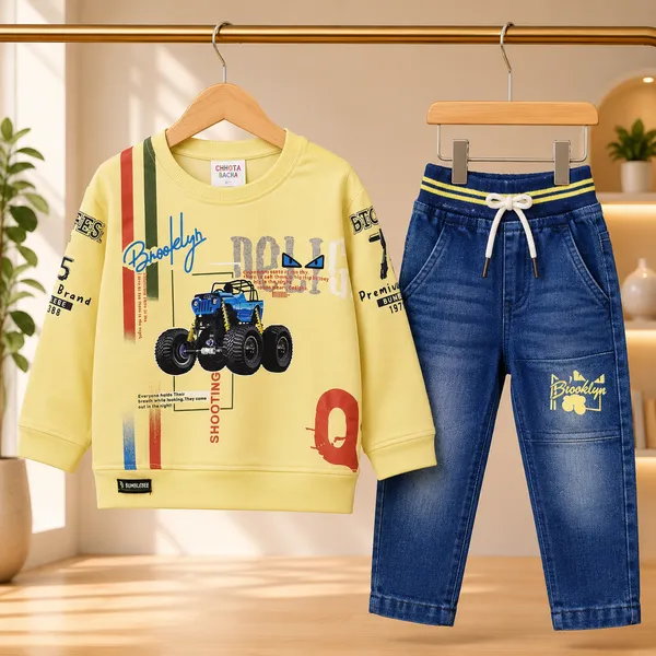 BUMBLEBEE_LEMON_MONSTER_TRUCK_PRINT_SWEATSHIRT_&_BLUE_JOGGER_PANT