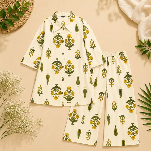Women's_Floral_Print_Shirt_&_Wide_Leg_Co-Ord_Set