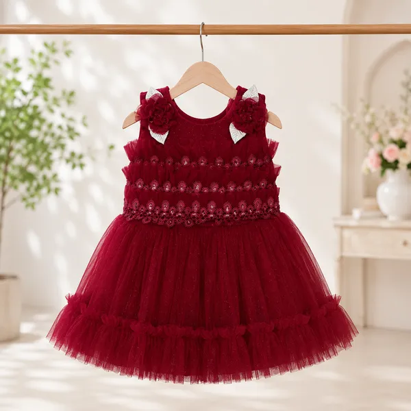 PRIYA_WINE_RED_PRINCESS_NET_PARTY_FROCK