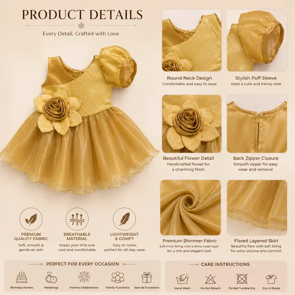 Girls_One_Shoulder_Floral_Party_Wear_Dress_|_Designer_Organza_Satin_Frock_for_Kids