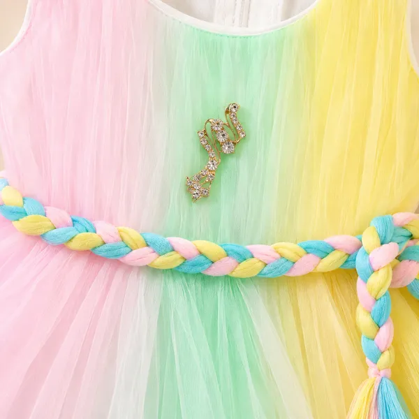 Girls_Pastel_Rainbow_Party_Wear_Dress_|_Sleeveless_Fit_&_Flare_Net_Princess_Gown_|_Multicolor_Birthday_Dress_for_Girls