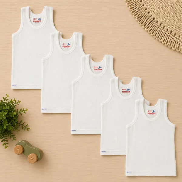 RUPA_JON_KIDS_WHITE_COTTON_SLEEVELESS_VEST_/_BANYAN_�_PACK_OF_5