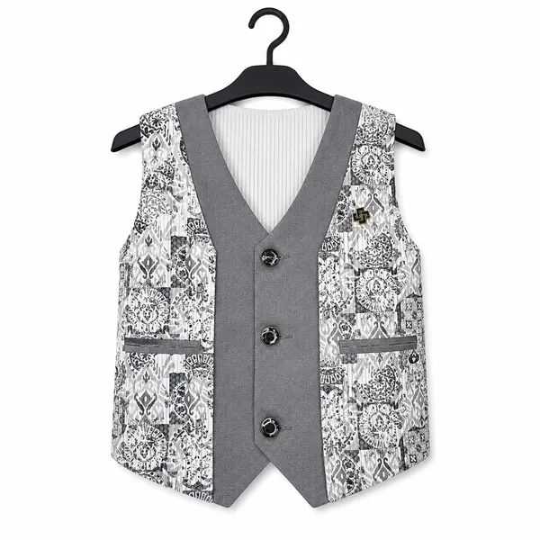 MUNKEY_BOYS_DESIGNER_PARTY_WEAR_WAISTCOAT_SUIT_SET_(4-PIECE)