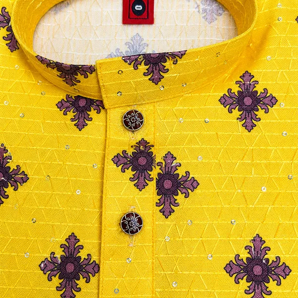 Taj_Boys_Printed_Ethnic_Kurta_Pajama_Set_Elephant_&_Jungle_Theme_Kurta_with_White_Pajama