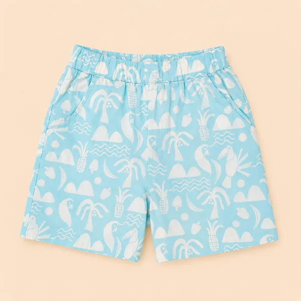 Natkhat_Baby_Boys_Tropical_Print_Shirt_&_Shorts_Co-Ord_Set_|_Pure_Cotton_Summer_Casual_Wear_for_Toddler