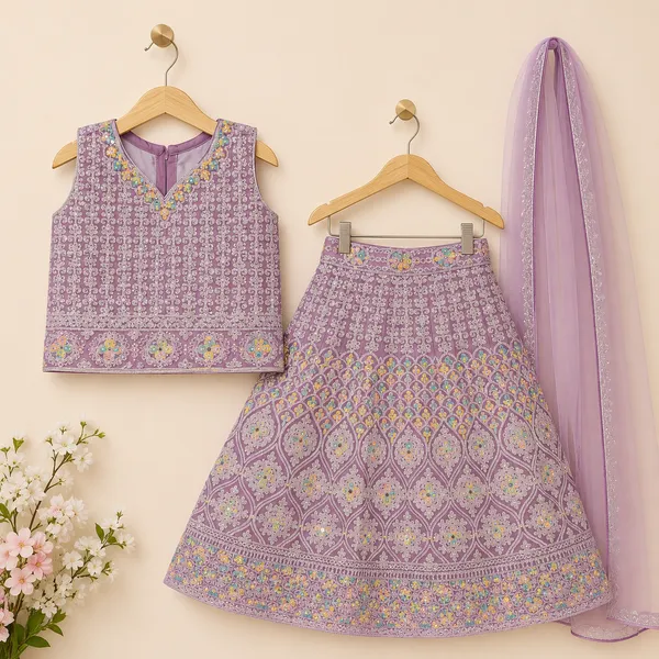 Girls_Embroidered_Lehenga_Choli_Set_with_Soft_Net_Dupatta_|_Floral_Ethnic_Party_Wear_|_Festive_Wedding_Outfit_for_Girls