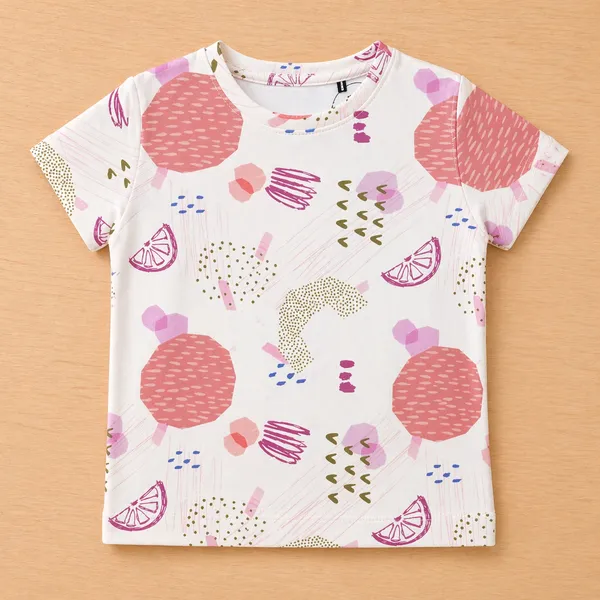 AURA_MODA_CUTE_PRINTED_GIRLS_T-SHIRT_&_SHORTS_SET_SUMMER_COMFORT_COLLECTION