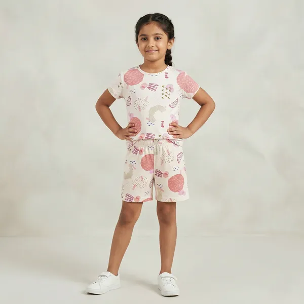 AURA_MODA_CUTE_PRINTED_GIRLS_T-SHIRT_&_SHORTS_SET_SUMMER_COMFORT_COLLECTION