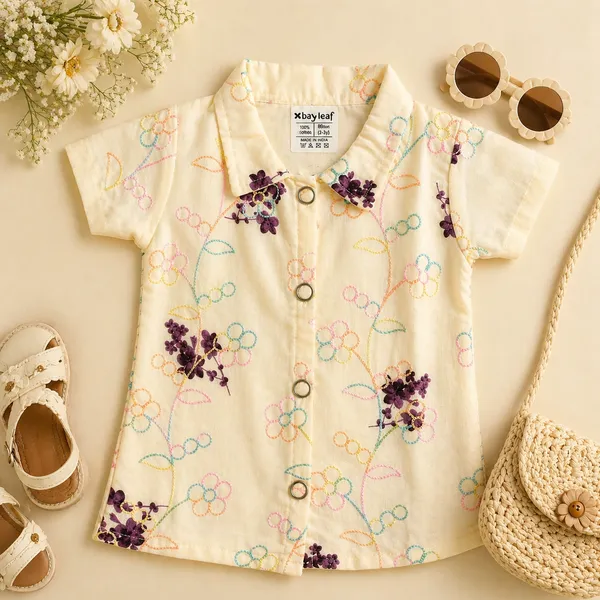 Bayleaf_Girls_Cotton_Floral_Shirt_Pastel_Embroidered_Button-Down_Summer_Top