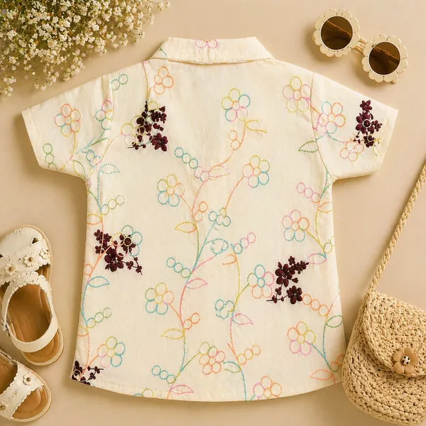 Bayleaf_Girls_Cotton_Floral_Shirt_Pastel_Embroidered_Button-Down_Summer_Top