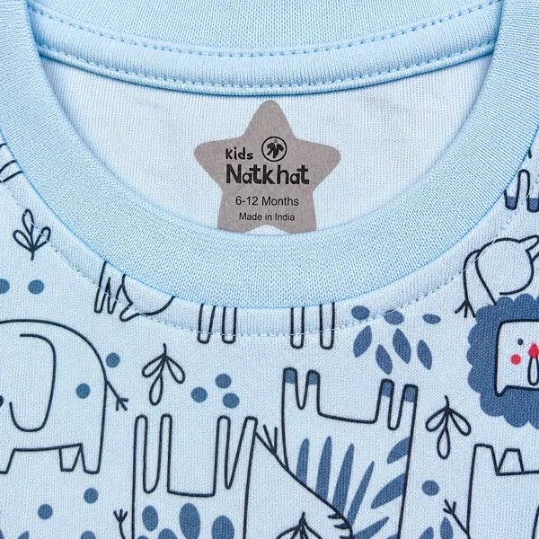 Natkhat_Baby_Boys_&_Girls_Cotton_Co-ord_Set_Animal_Print_T-Shirt_&_Shorts