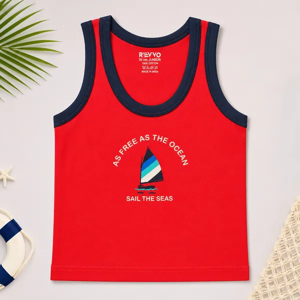 Boys_Red_Cotton_Sleeveless_Vest_|_As_Free_As_The_Ocean_Sailboat_Print_Round_Neck_Tank_Top_|_Soft_Everyday_Innerwear_for_Kids
