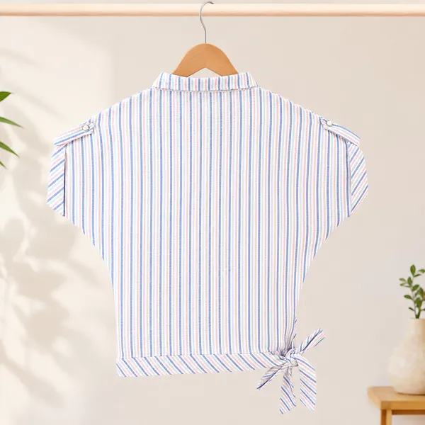 Girls_Striped_Shirt_with_Wide_Leg_Denim_Jeans_Co-Ord_Set_|_Casual_Western_Outfit_for_Girls_|_Fashion_Top_&_Jeans_Set
