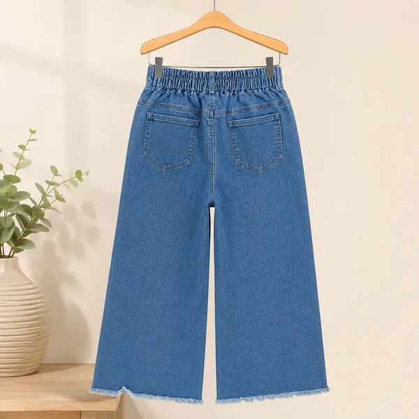 Girls_Striped_Shirt_with_Wide_Leg_Denim_Jeans_Co-Ord_Set_|_Casual_Western_Outfit_for_Girls_|_Fashion_Top_&_Jeans_Set