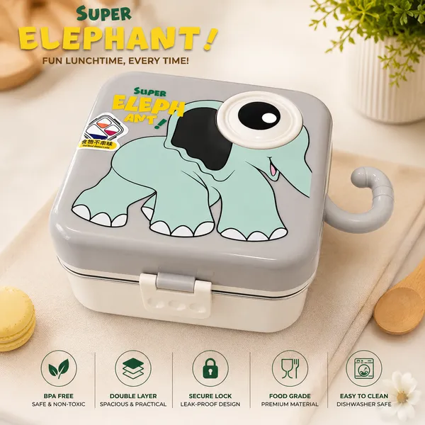 Kids_Stainless_Steel_Elephant_Lunch_Box_|_Leakproof_BPA-Free_Bento_Tiffin_Box