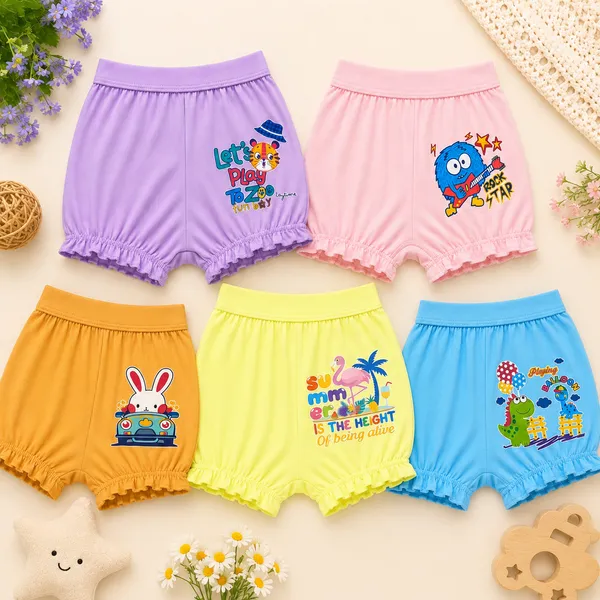 James_&_Harper_Baby_Cotton_Bloomer_|_Soft_&_Breathable_Printed_Baby_Bloomers_Pack_Of_5