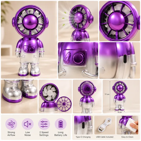 AstroBot_Mini_USB_Rechargeable_Fan_Collection