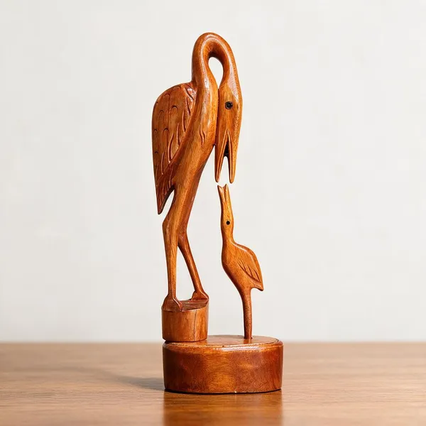 Handcrafted_Wood_Crane_Bird_Figurine_/_Wooden_Handicrafts_Home_Decor_Showpiece_(_Natural_Wood_Brown_Color)_(_27_cm_x_8_cm_x_6_cm)
