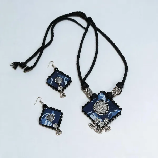 Blue_&_Black_Fabric_Premium_&_Elegant_Jewellery_Set_For_Women_&_Girls