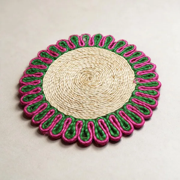 White,_Pink_&_Green_Jute_Premium_&_Elegant_Placemat_For_Home_Decor_(Set_Of_2)