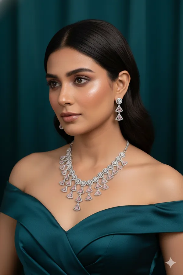 Pink_American_Diamond_Cubic_Zirconia_Necklace_with_Earrings_for_Women