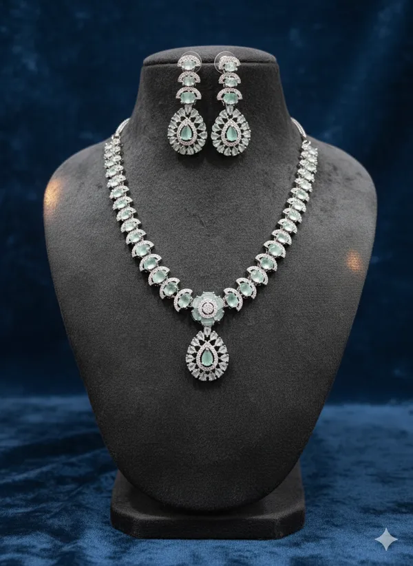 Mint_Green_American_Diamond_Necklace_with_Earring_Set_for_Women