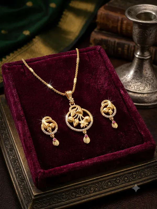 Elegant_Filigree_Floral_Pendant_&_Earrings_Set