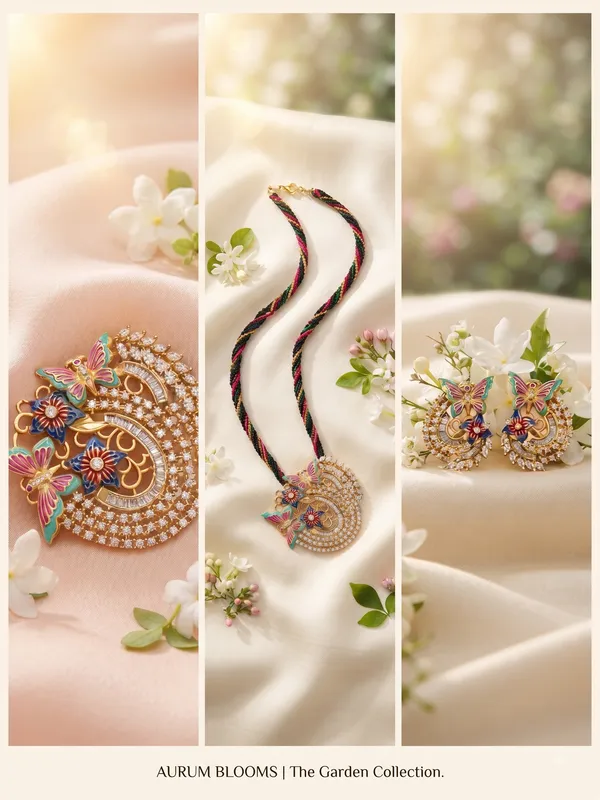 Enchanted_Butterfly_&_Polki_Fusion_Necklace_&_Earring_Set