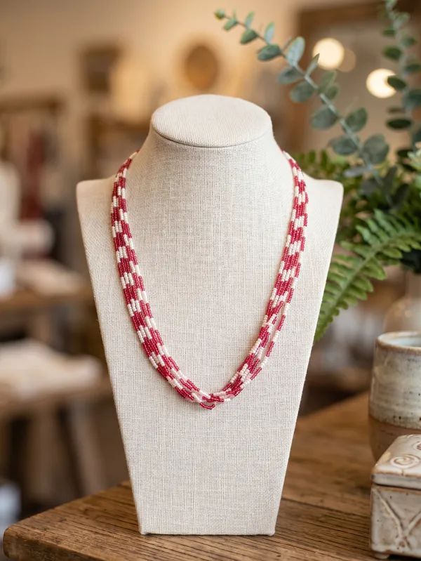 Handcrafted_Ruby_Red_Crystal_&_Pearl_Multi-Strand_Mala_Necklace_|_Layered_Beaded_Chain_for_Women_&_Pendants
