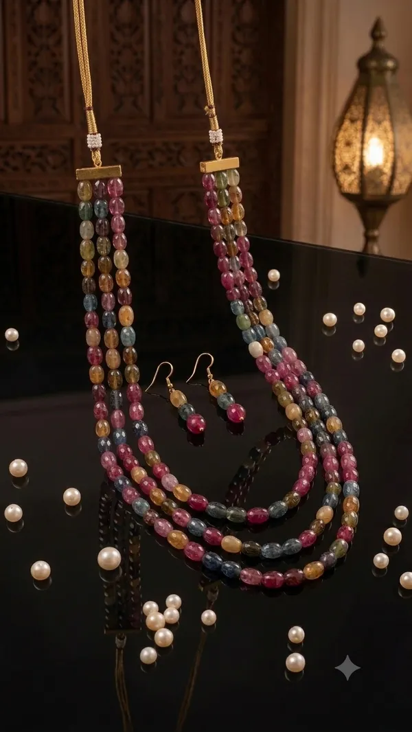 Pachranga_Multi-Strand_Gemstone_Mala_with_Matching_Dangles