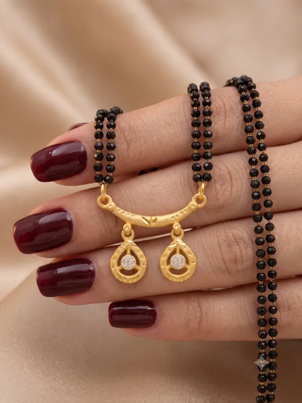 Premium_Gold-Plated_Double_Layer_Twin_Teardrop_Mangalsutra_for_Women_|_Twin_Teardrop_CZ_Pendant_