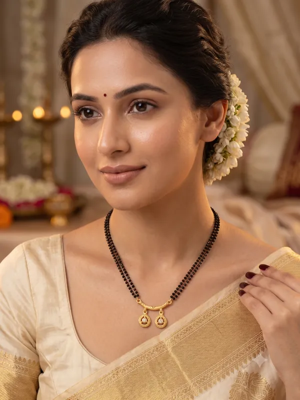 Premium_Gold-Plated_Double_Layer_Twin_Teardrop_Mangalsutra_for_Women_|_Twin_Teardrop_CZ_Pendant_
